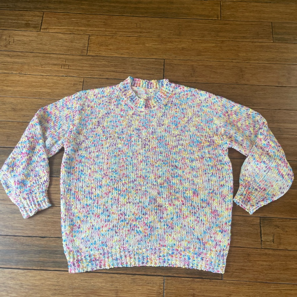 Multicolor Women's Crew Neck Sweater